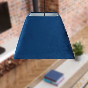 Navy Velvet Square Shade 10"